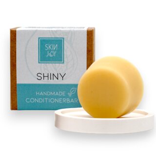 Conditioner Shiny von Skin Joy by HautSinn. Vegan, plastikfrei und hochergiebig!